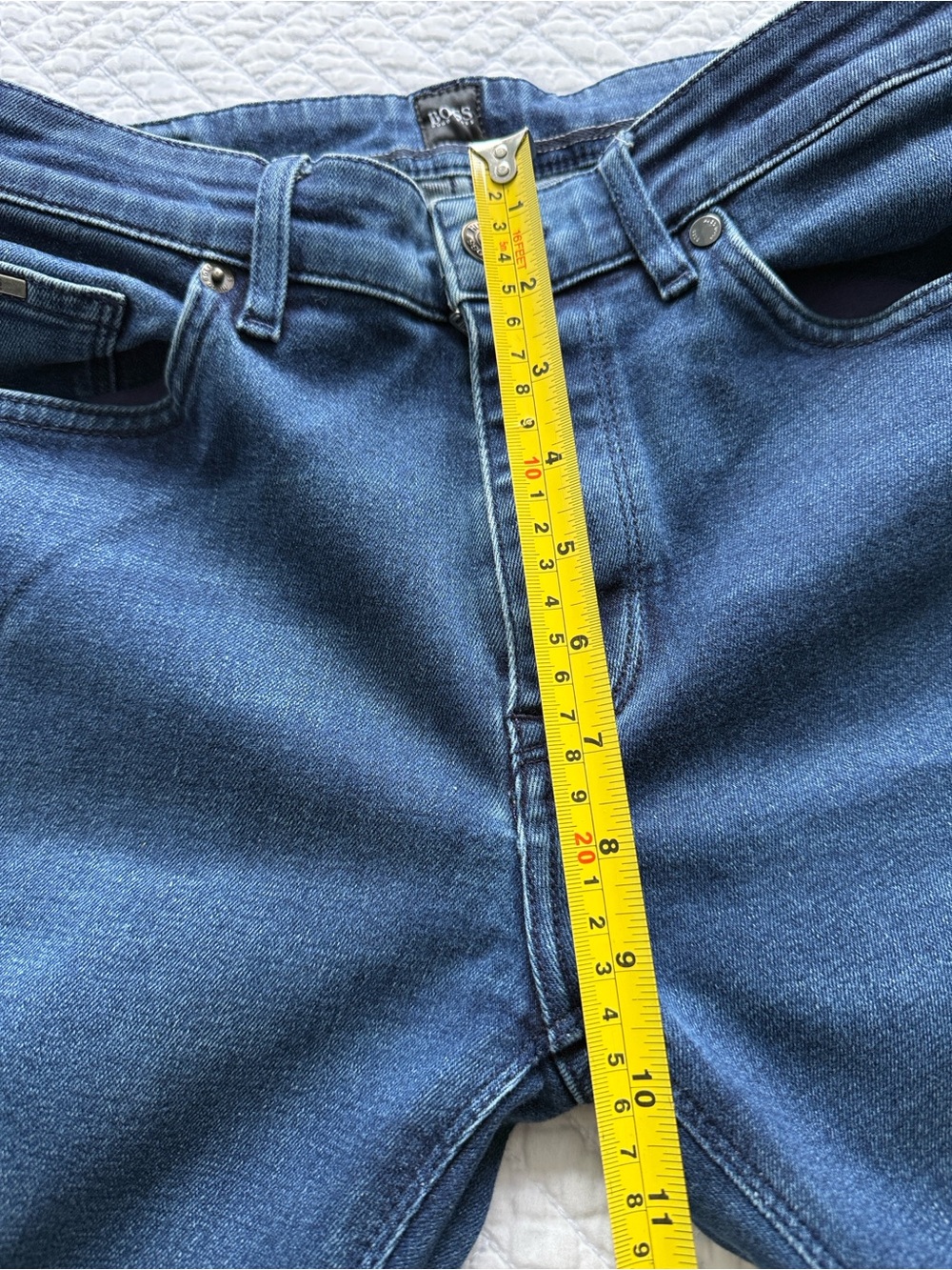 Hugo Boss CANDIANI Denim Straight Jeans in Dark Blue 32/32 - Picture 12 of 16